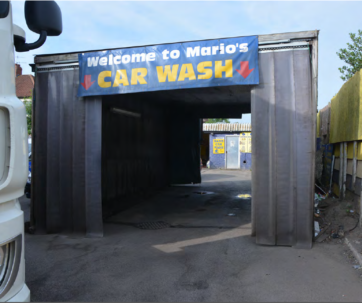 The car wash where the victims were forced to work for free. (National Crime Agency)