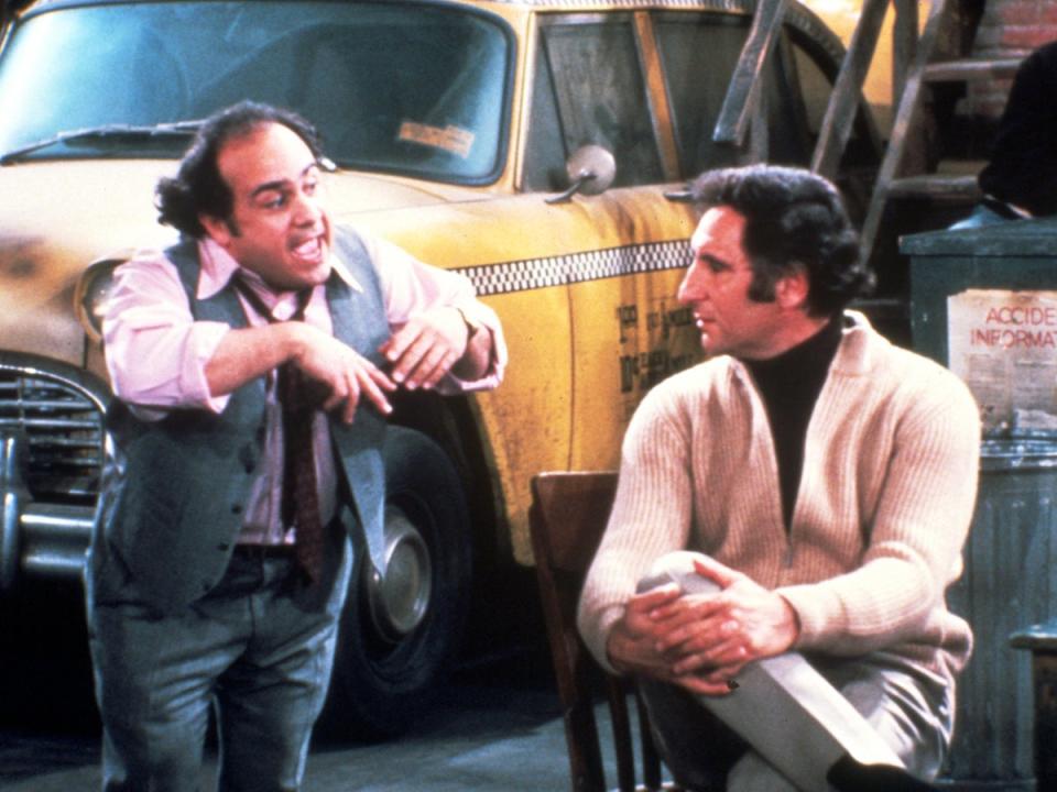 Danny DeVito as the contemptable ‘and Hirsch as Alex Rieger in ‘Taxi' (Snap/Shutterstock)