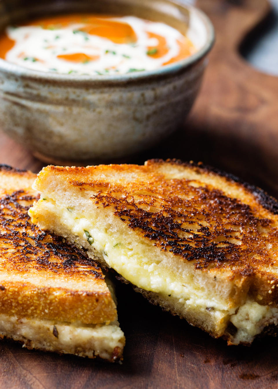 Make grilled cheese extra-crunchy