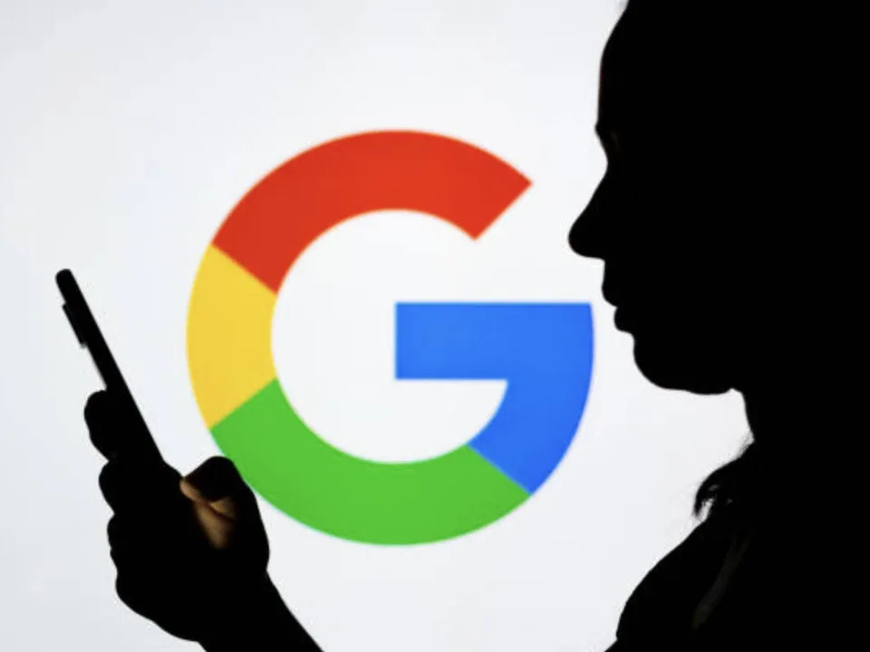 Woman silhouette Google logo