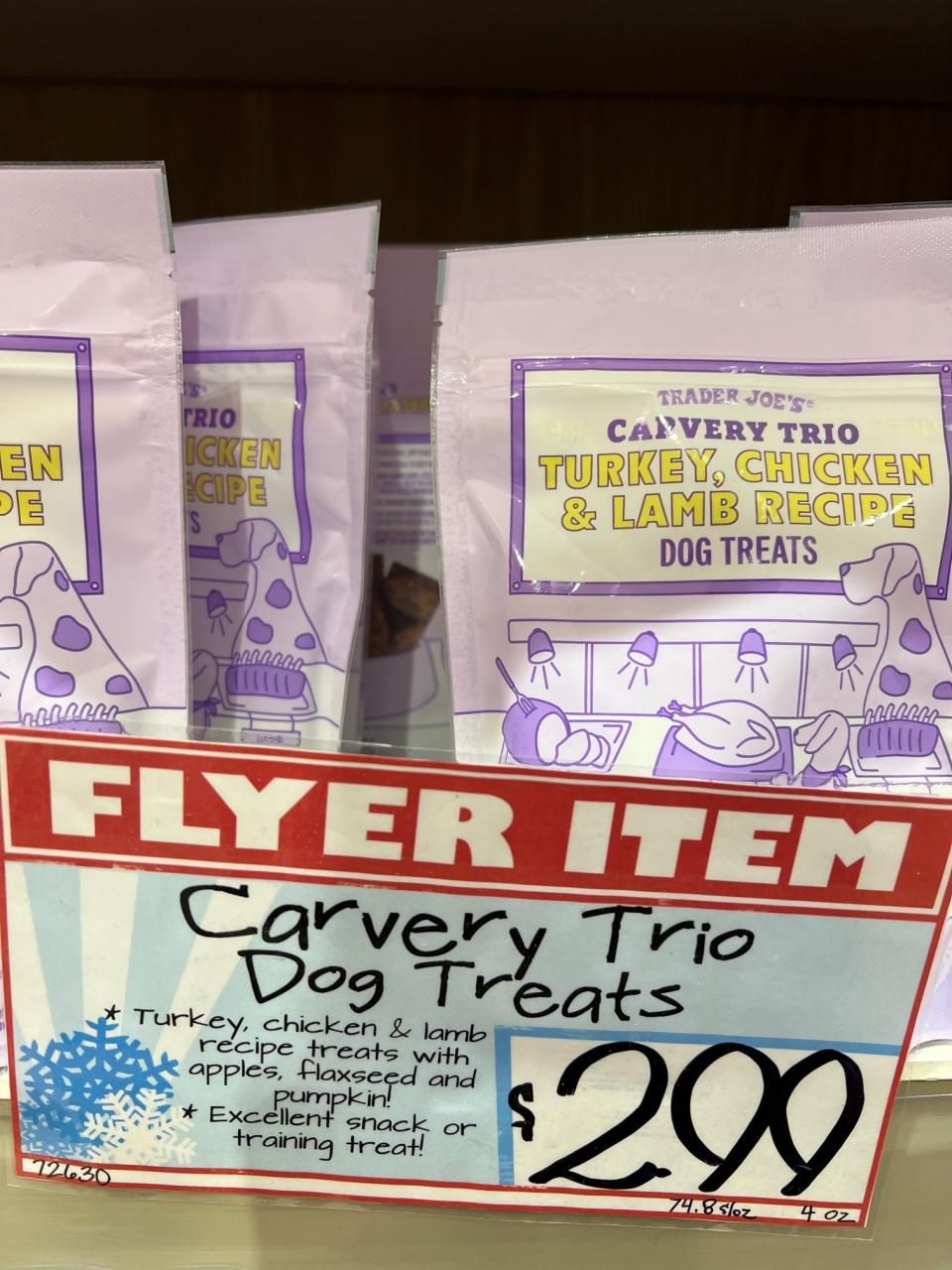 Carvery Trio Turkey, Chicken, and Lamb Recipe Dog Treats