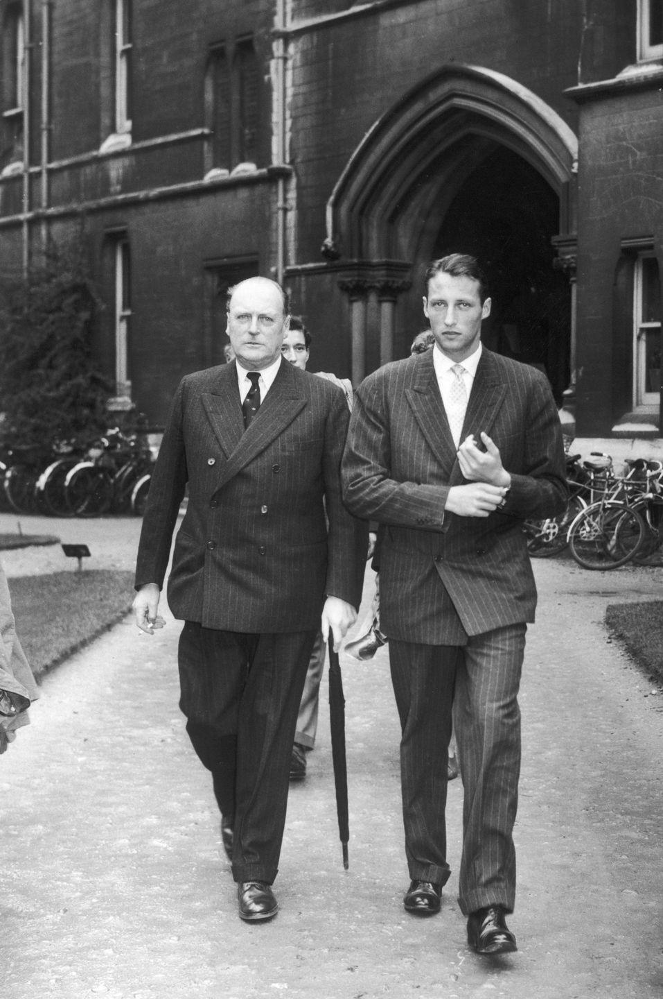 king olav v and his son harald of norway in 1960