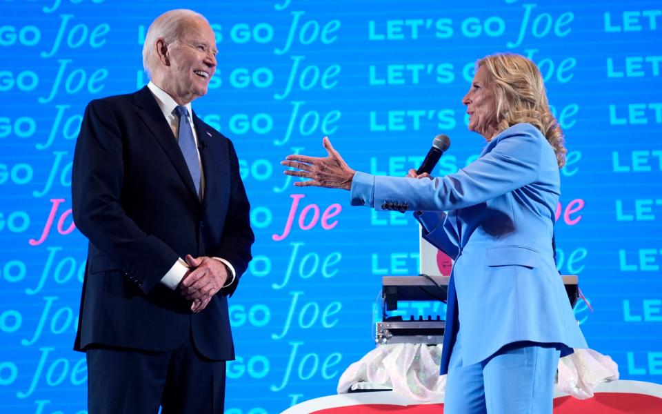 Joe Biden was quickly joined by first lady Jill Biden after the debate