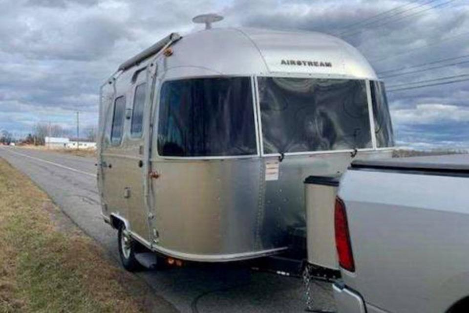 <p>New York State Police</p> The airstream involved in the death of Monika L. Woroniecki 