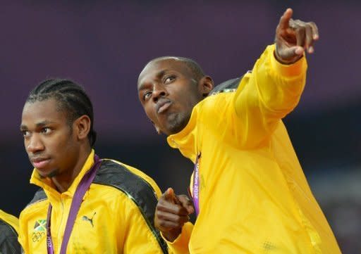 Los sprinters jamaicanos Usain Bolt, séxtuple campeón olímpico, y Yohan Blake, su delfín en los 100 y 200 metros en los Juegos Olímpicos de Londres, no volverán a enfrentarse esta temporada, indicó este miércoles Cubee Seegobin, mánager de Blake. (AFP | jewel samad)