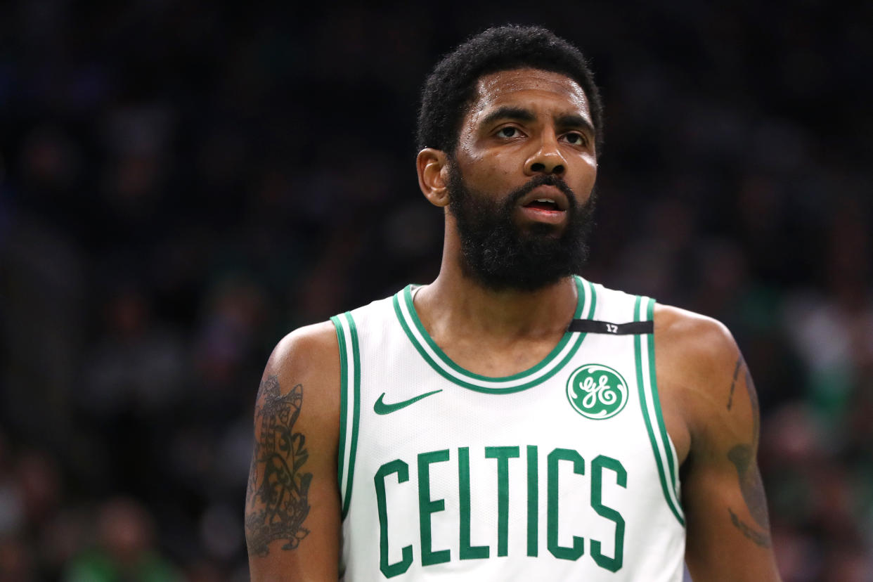 Kyrie Irving has been known to change his mind, but more signals are pointing to the point guard joining the Nets in free agency. (Getty)