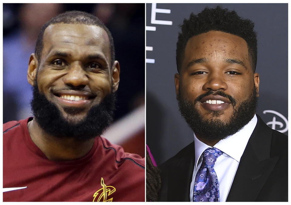 LeBron James’ production company SpringHill Entertainment tweeted that filmmaker Ryan Coogler (right) will produce a James-led 