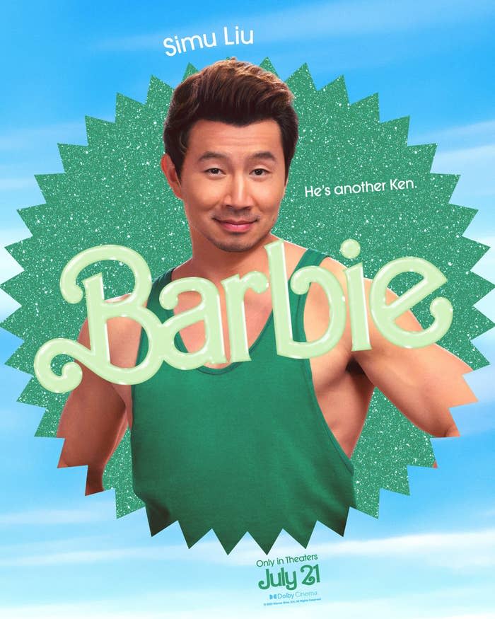 Simu as Ken in one of the Barbie posters