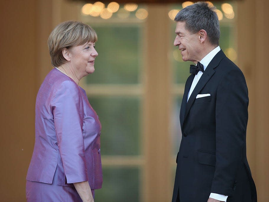 German Chancellor Angela Merkel husband Joachim Sauer