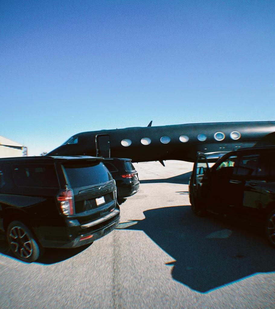 Paul also posted of a photo of Combs’ private all-black jet to his social media in October, calling his time with the artist “visceral.” Facebook/Brendan Paul