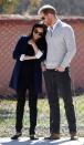 <p>Harry shares a sweet moment with his wife as they watch students play football during a royal visit to Morocco. </p>