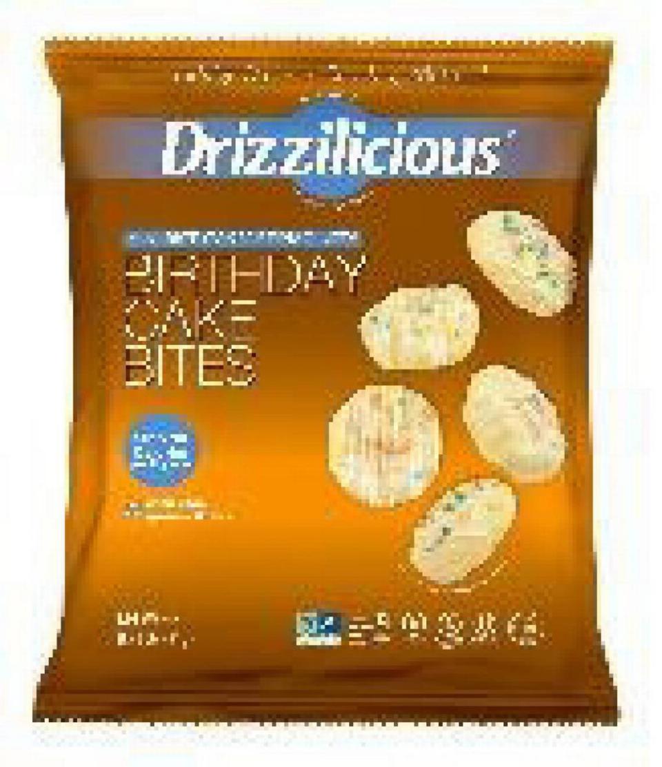 Drizzilicious Birthday Cake Bites Mini Rice Cakes