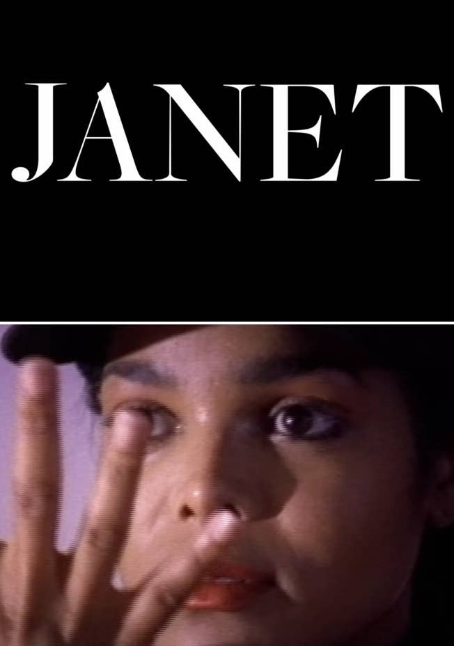 Janet Jackson music video flashback in "Janet Jackson"
