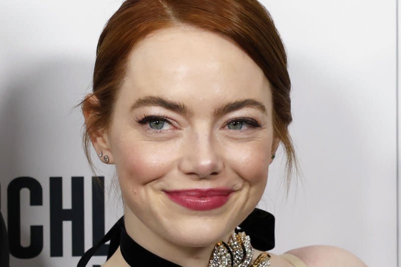 Emma Stone attends the New York premiere of "Poor Things" in December. File Photo by John Angelillo/UPI