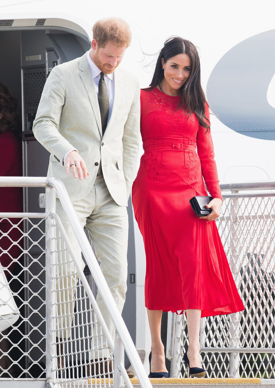 Meghan and Harry arrive in Tonga on Thursday. Photo: Getty