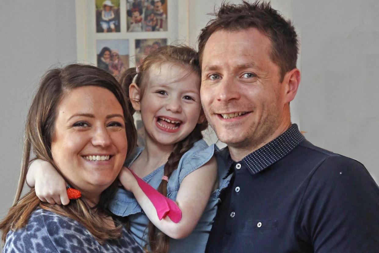 Paul and Nicole Doherty with their daughter Evie: NIGEL HOWARD ©