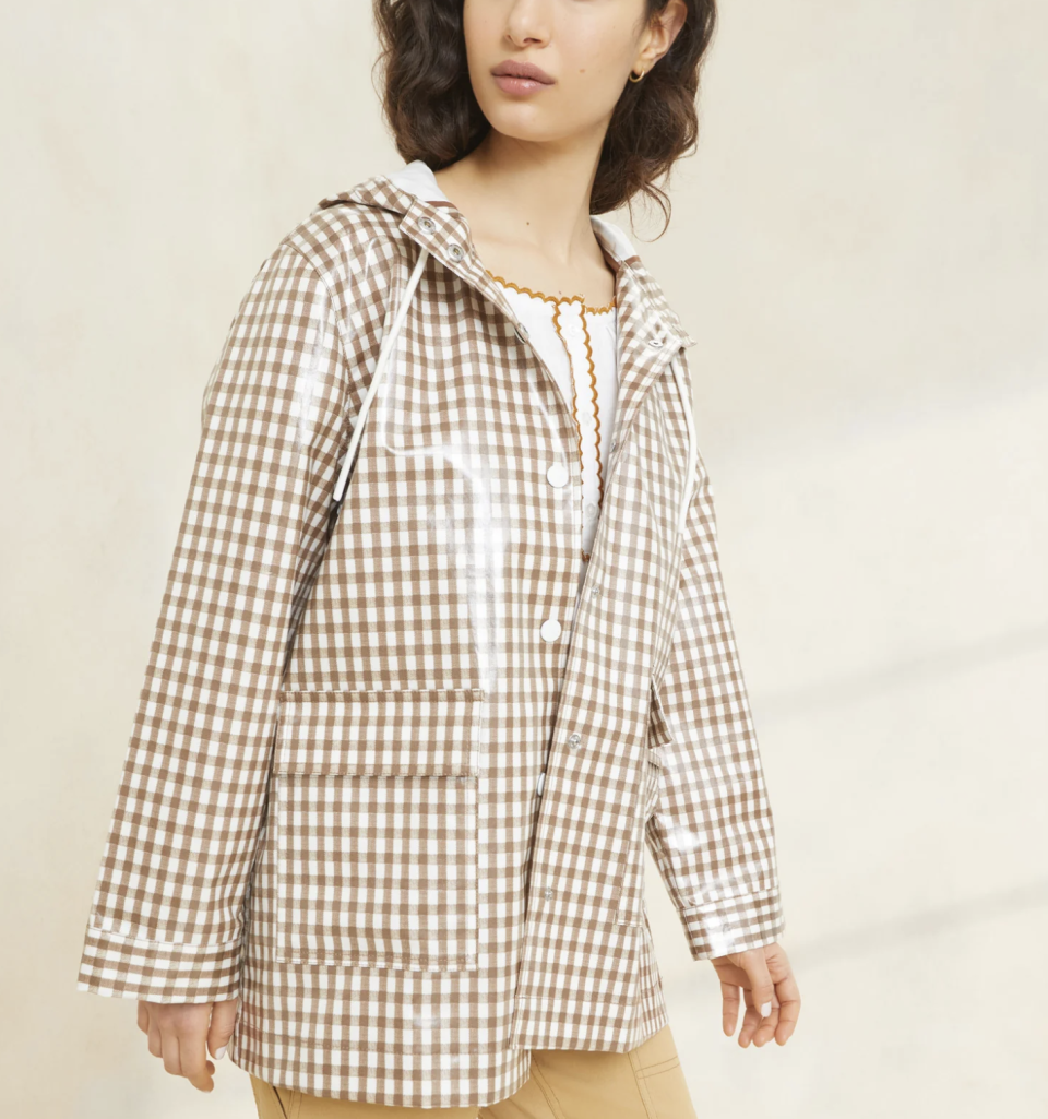 <p><a href="https://go.redirectingat.com?id=74968X1596630&url=https%3A%2F%2Floefflerrandall.com%2Fcollections%2Fgivebacksale%2Fproducts%2Fmisty-brown-gingham-rain-jacket&sref=https%3A%2F%2Fwww.harpersbazaar.com%2Ffashion%2Ftrends%2Fa45457105%2Fblack-friday-cyber-monday-fashion-deals-2023%2F" rel="nofollow noopener" target="_blank" data-ylk="slk:Shop Now;elm:context_link;itc:0;sec:content-canvas" class="link ">Shop Now</a></p><p>Misty Rain Jacket</p><p>loefflerrandall.com</p><p>$150.00</p>