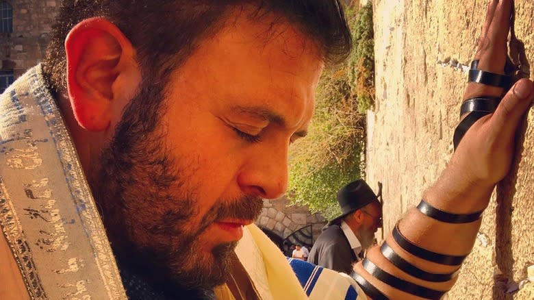 Adam Richman at the Western Wall