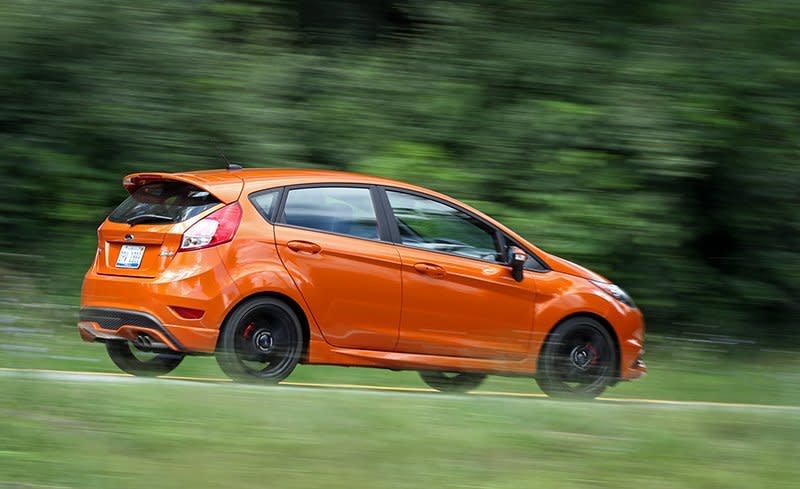 <p><strong>Ford Fiesta</strong><br><strong>Price as tested:</strong> $17,795-$24,985<br><strong>Highlights:</strong> Agile handling, relatively quiet cabin.<br><strong>Lowlights:</strong> Reliability issues with transmission and climate system. Rear seat is cramped and stiff, sluggish ride.<br>(Car and Driver) </p>