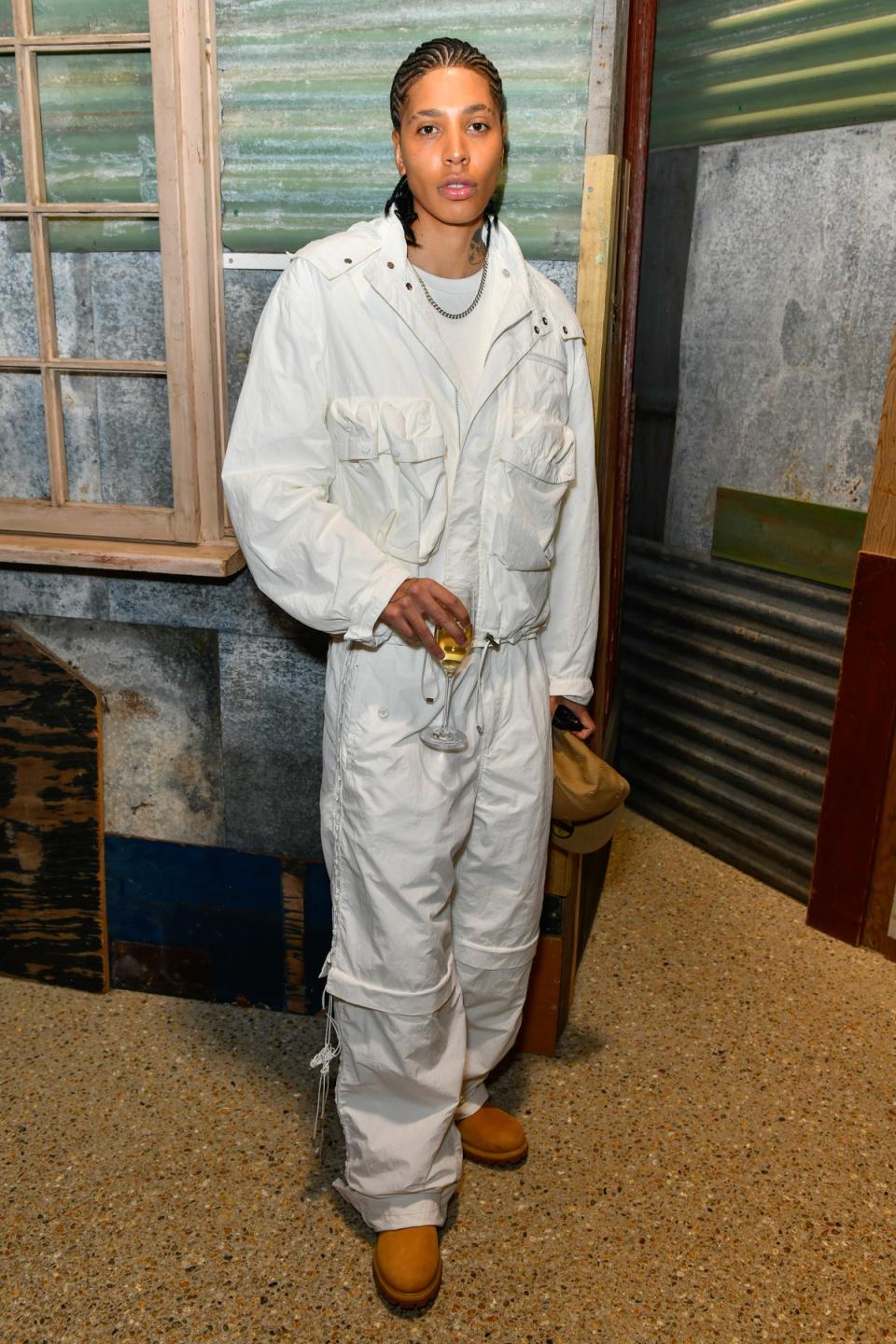Kai-Isaiah Jamal wears Timberland boots to Dover Street Market, 2023  (Dave Benett)