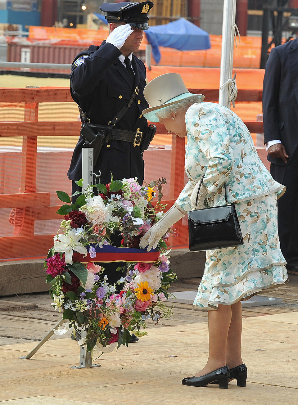 <p>The monarch also paid her respects at the World Trade Center. </p>