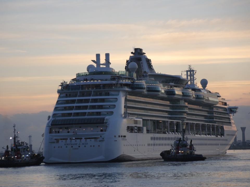 the Serenade of the Seas in the water