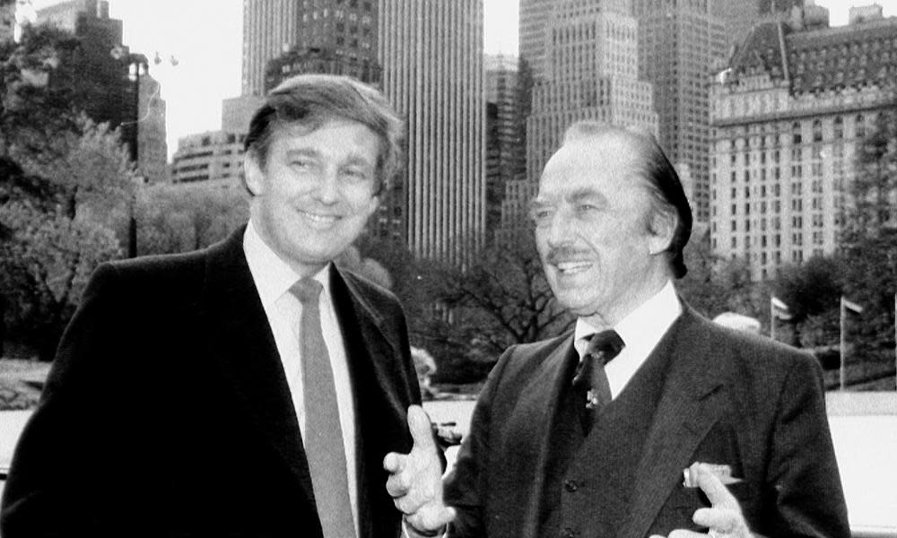 Donald Trump and his father Fred, very much not in Germany.
