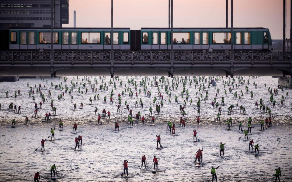 Seine River paddle board