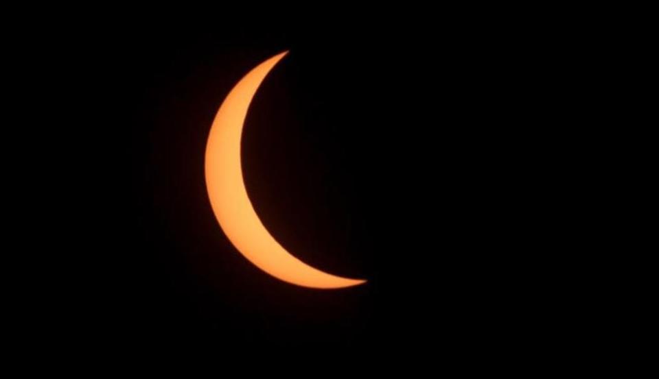 Peak partial eclipse photo at 3:08 p.m.