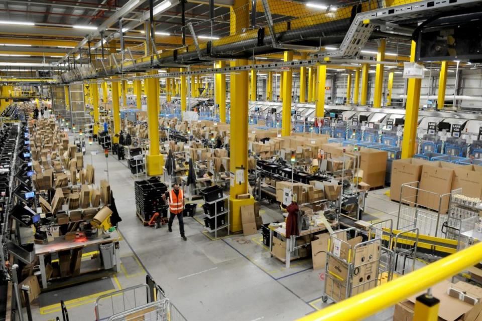 The Amazon warehouse in Warrington <i>(Image: Newsquest)</i>