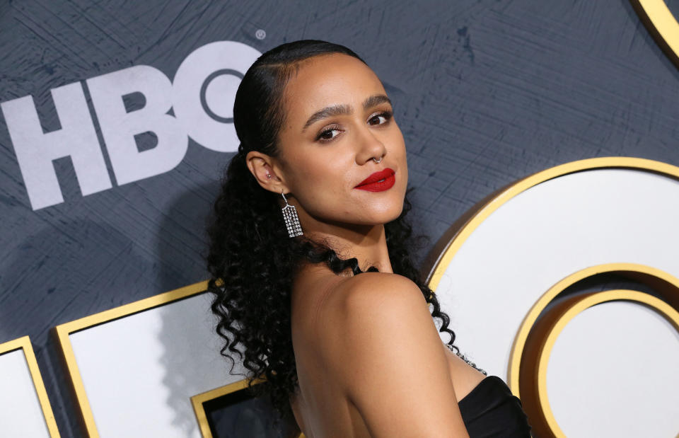 Nathalie Emmanuel attends the HBO's Post Emmy Awards Reception at The Plaza at the Pacific Design Center on September 22, 2019, in Los Angeles, California