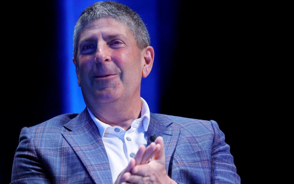 FILE PHOTO: Jeff Shell, CEO of NBCUniversal, speaks during a conference at the Cannes Lions International Festival of Creativity in Cannes, France, June 22, 2022. REUTERS/Eric Gaillard/File Photo - ERIC GAILLARD/REUTERS