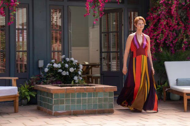 Miranda's chic fashion experimentation.<p>Photo: Craig Blankenhorn/Courtesy of HBO Max</p>