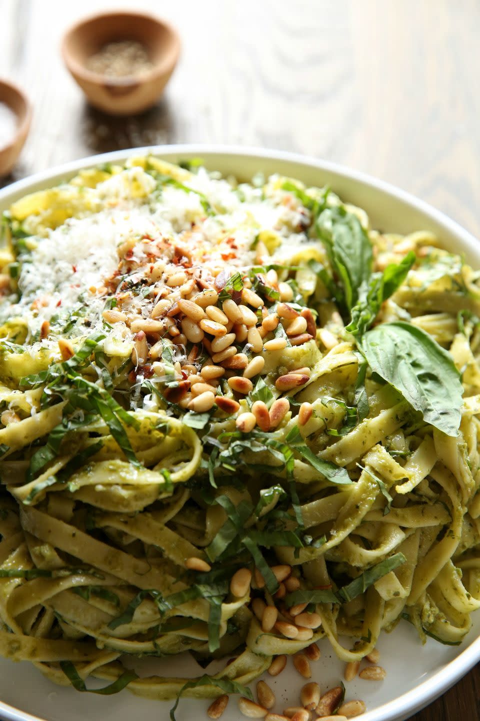 Avocado Pesto Fettuccine