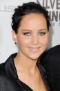 <p>The oscar winner's role in 'Silver Linings Playbook' required her to dye her hair extremely dark. Here she pulls off the look the Los Angeles premiere of the film.<br><br><a rel="nofollow" href="http://au.lifestyle.yahoo.com/beauty/tips/article/-/16252253/jennifer-lawrence-goes-gothic-for-hunger-games/" data-ylk="slk:Jennifer Lawrence goes gothic for the Hunger Games;elm:context_link;itc:0;sec:content-canvas" class="link ">Jennifer Lawrence goes gothic for the Hunger Games</a></p>