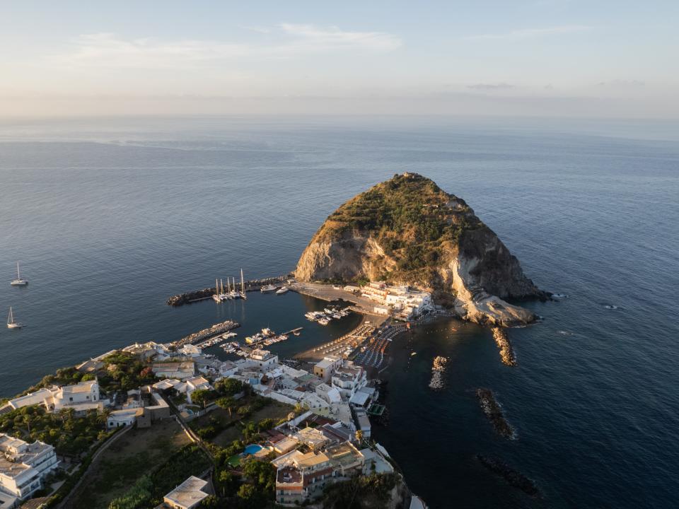 Ischia, Italy, where the Faro Punta Imperatore Lighthouse is located.