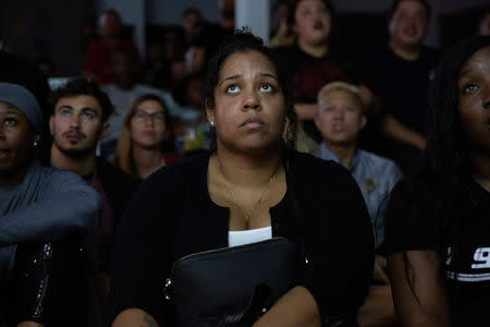 Fans watch the final episode of Game of Thrones at a watch party in the Manhattan borough of New York City, U.S., May 19, 2019. REUTERS/Caitlin Ochs