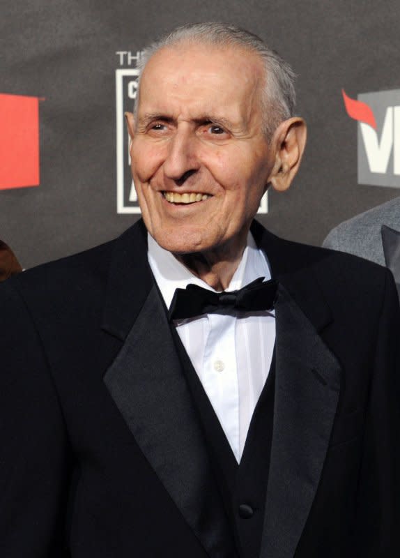 Dr. Jack Kevorkian arrives for the 16th annual Critics' Choice Movie Awards at the Hollywood Palladium in Los Angeles on January 14, 2011. On April 16, 1990, Kevorkian helped in his first assisted suicide. File Photo by Jim Ruymen/UPI