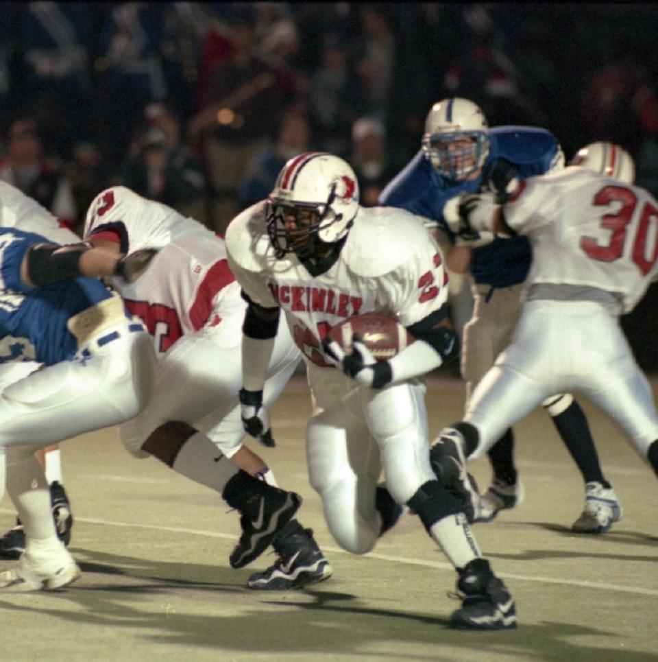 Mike Doss made a habit of making big plays at running back and defensive back during McKinley’s 1998 state title run. The title was the Bulldogs’ second in a row.