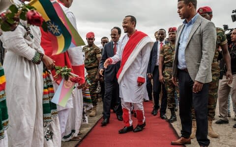 Mr Ahmed has had to remain nimble in order to navigate Ethiopia's complex and fragmented politics - Credit: EDUARDO SOTERAS/AFP via Getty Images