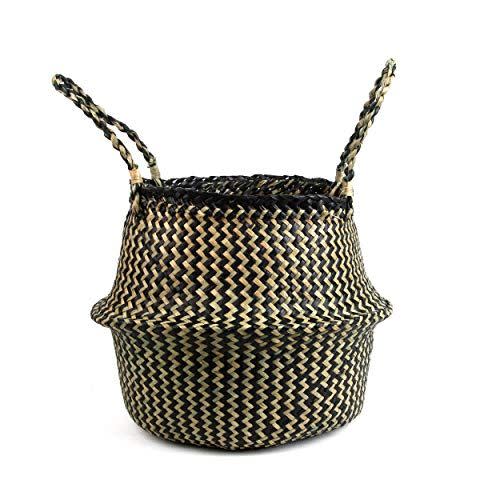 5) Woven Seagrass Belly Basket