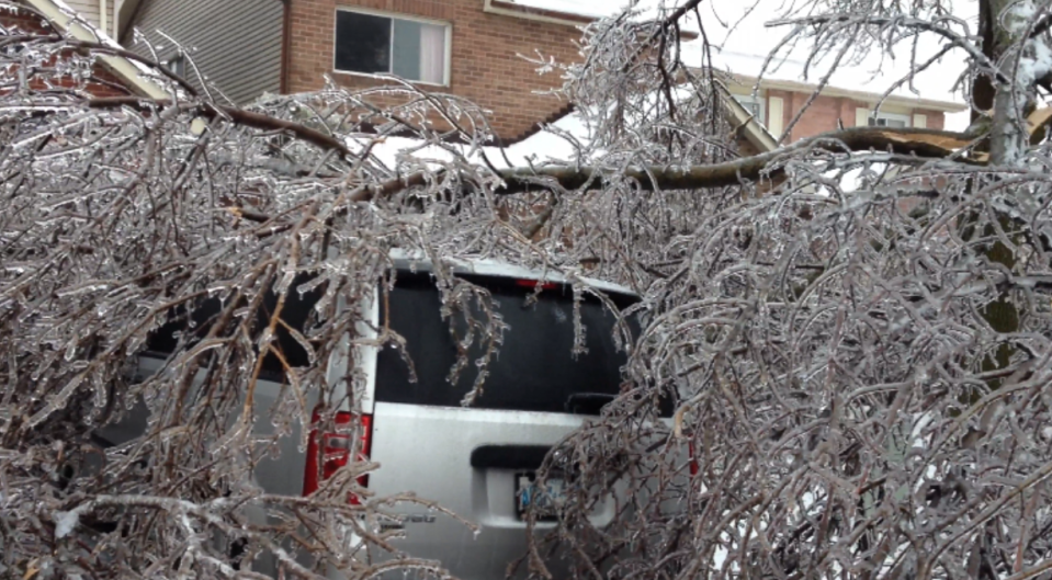 Ice storm - car