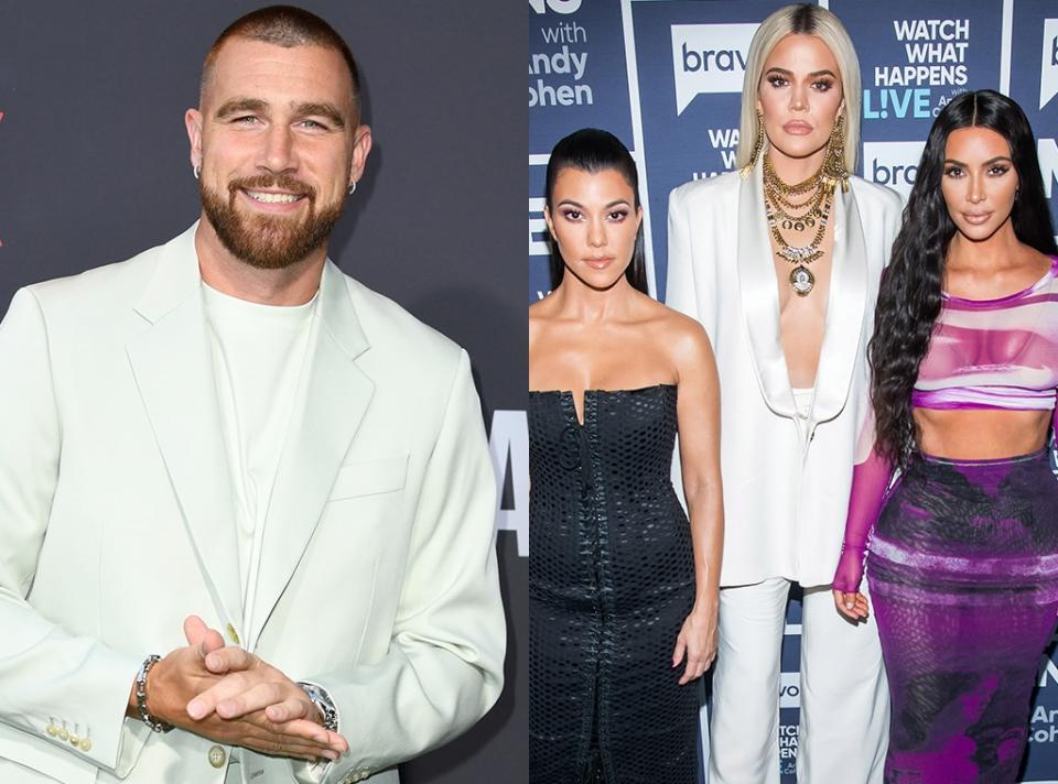 Travis Kelce, Kim Kardashian, Khloe Kardashian, Kourtney Kardashian