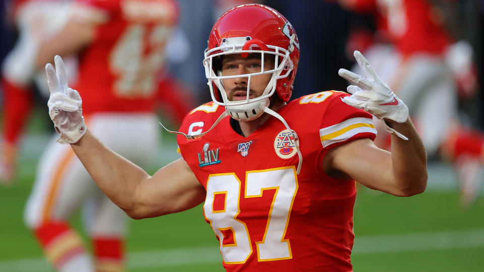 Kansas City Chiefs tight end Travis Kelce is very excited to meet President Donald Trump. (Ronald Martinez/Getty Images)