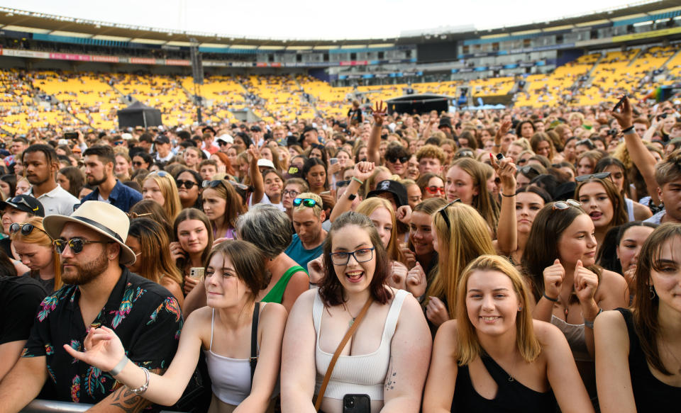 Mit 32.000 Menschen war es das größte Konzert der Welt - seit der Pandemie. (Photo by Mark Tantrum/Getty Images)