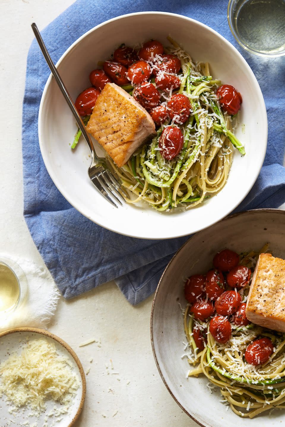 50/50 Pesto Spaghetti