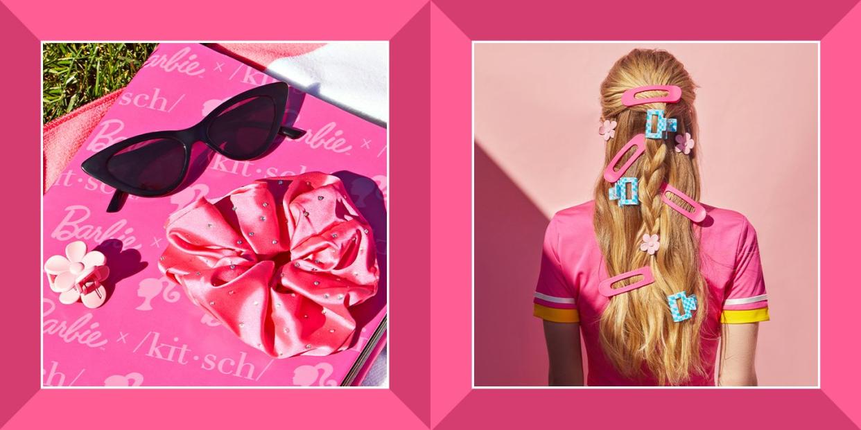 barbie x kitsch collection scrunchie, clips, and more
