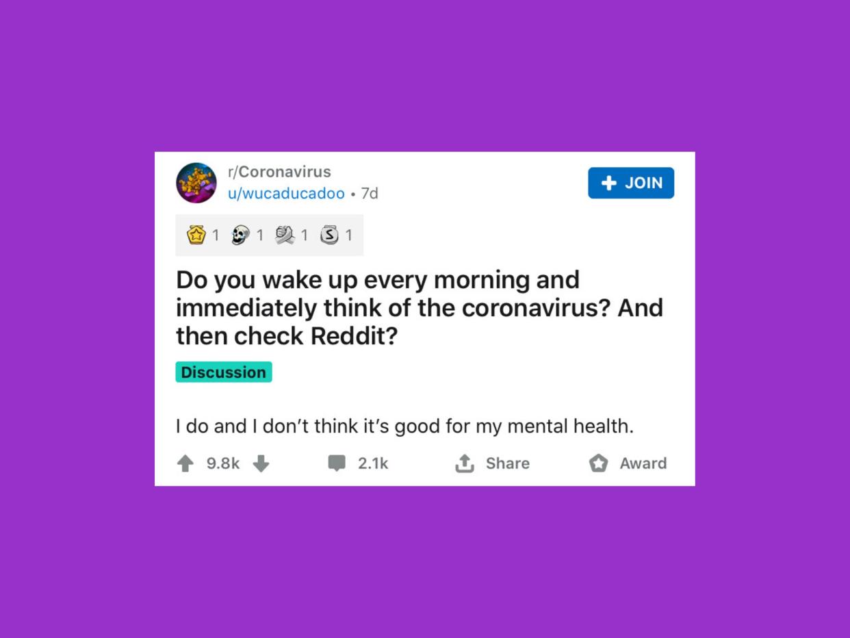 reddit coronavirus