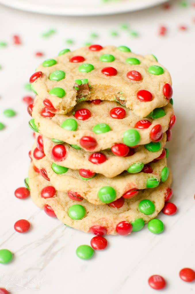 M&M Christmas Cookies