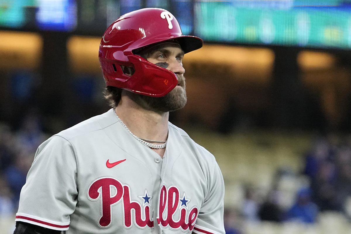 Bryce Harper strikes out three times in return to Phillies just 160 days  after Tommy John surgery